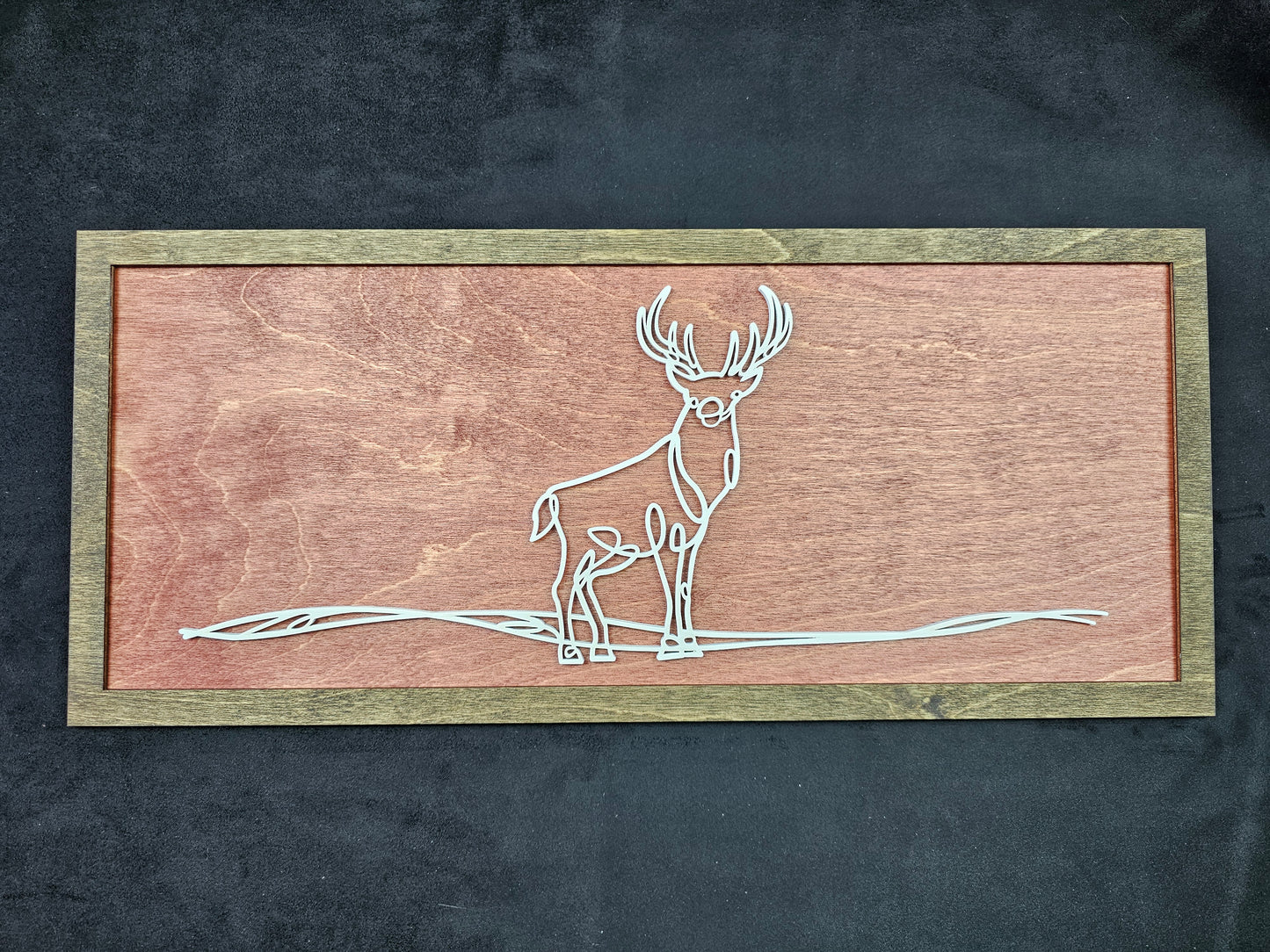 Buck Doodle Wood Art Panels