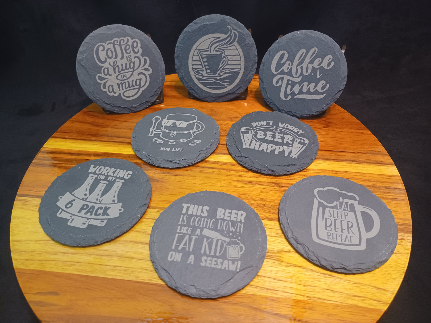 Slate Drink Coasters