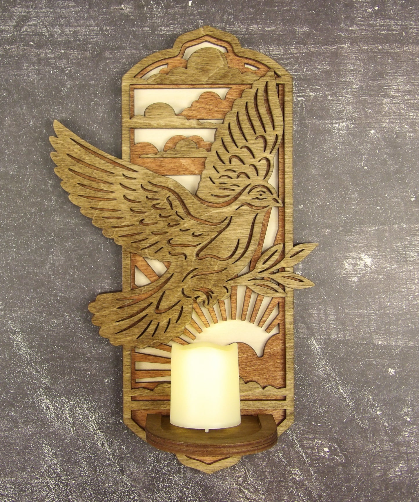 Dove Candle Sconce
