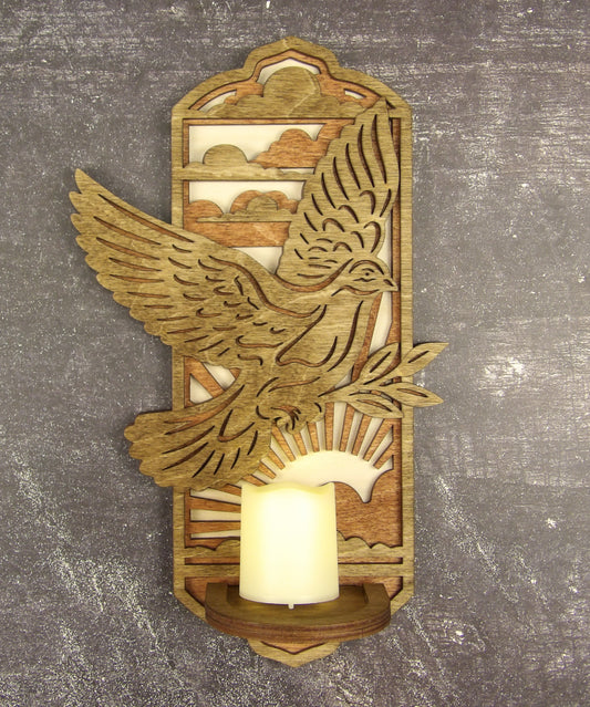 Dove Candle Sconce