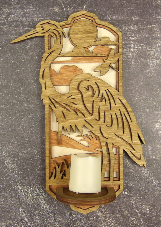 Heron Candle Sconce