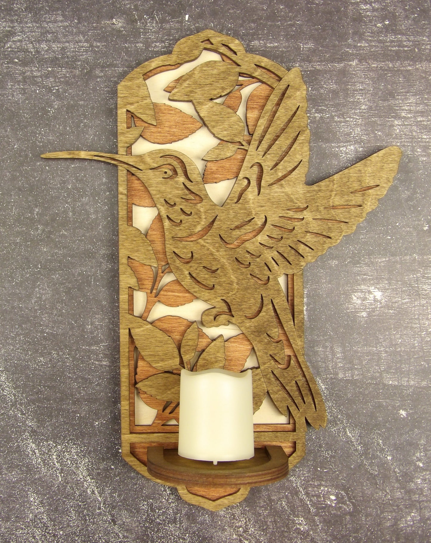 Hummingbird Candle Sconce